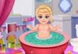 لعبة استحمام الطفل وتلبيسه 2017