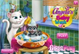 لعبة استحمام طفل القطة انجيلا 2017